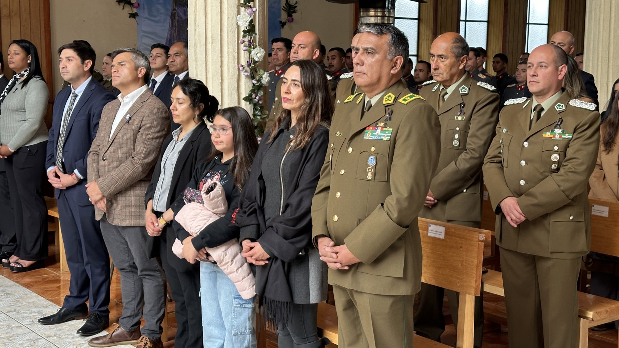 Misa en memoria del Sargento 2do. de Carabineros. Javier Figueroa Manquemilla reunió a autoridades y la familia institucional
